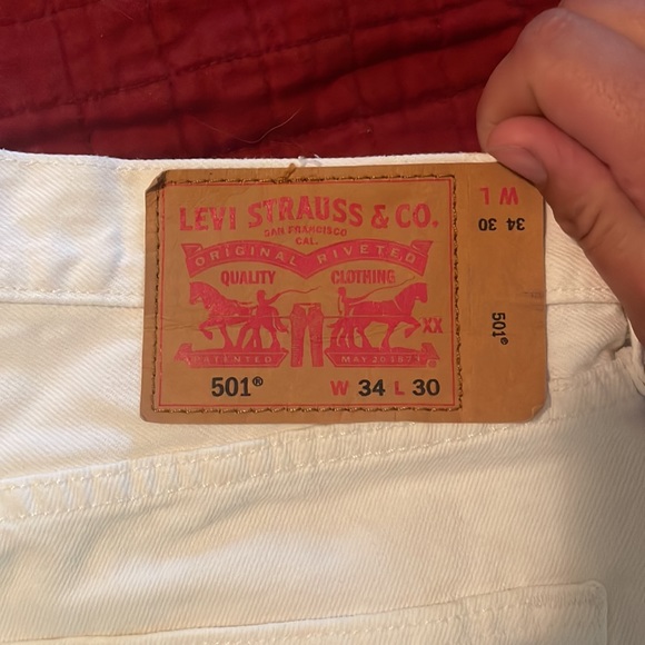 Levi Strauss White Denim - Picture 2 of 5